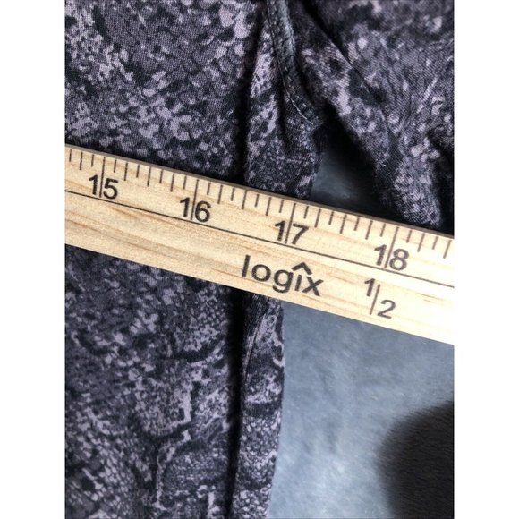 Rails EMILIA Snake Skin Print Woman’s Long Sleeve Top Charcoal Gray Sz XS - Picture 15 of 16